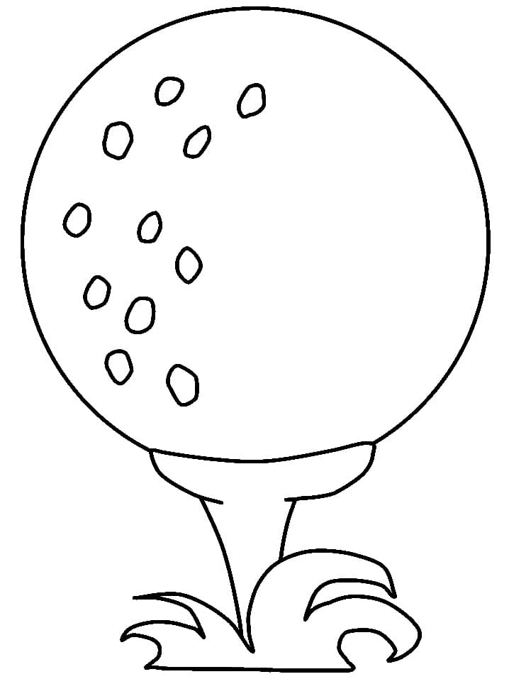 Printable Golf Ball coloring page Download Print or Color Online for