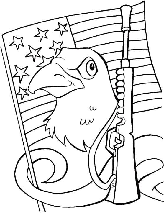 Printable Happy Veterans Day coloring page