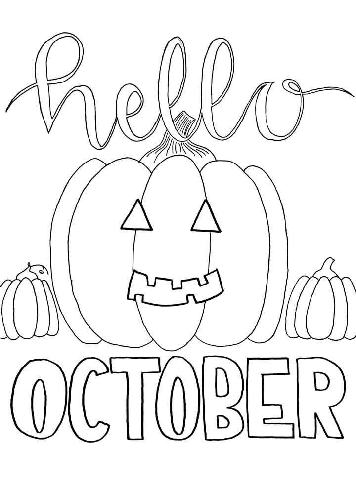 Printable Hello October