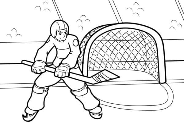 sports coloring pages hockey goalie