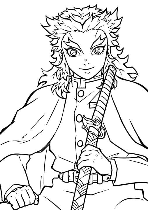 Printable Kyojuro Rengoku