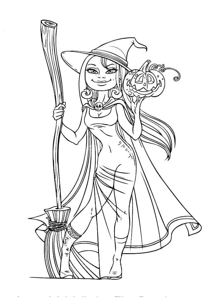 Printable Lovely Witch