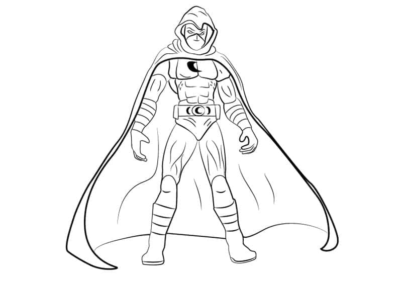Printable Moon Knight coloring page - Download, Print or Color Online ...