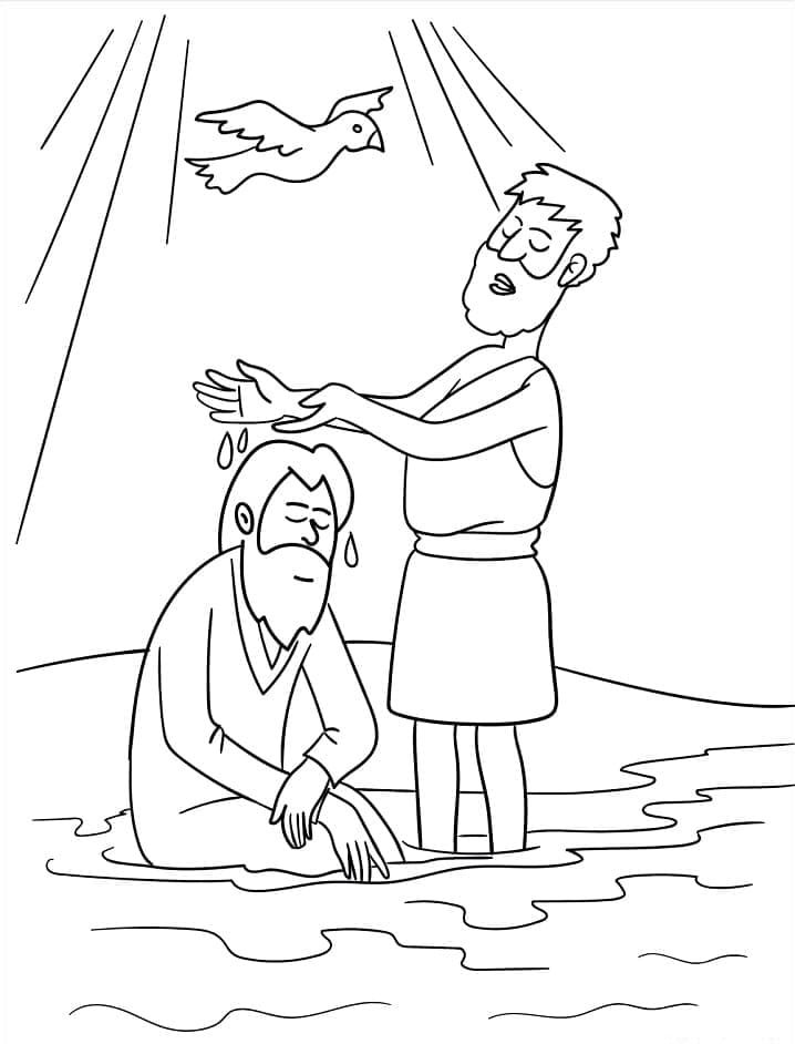 Printable The Baptism of Jesus