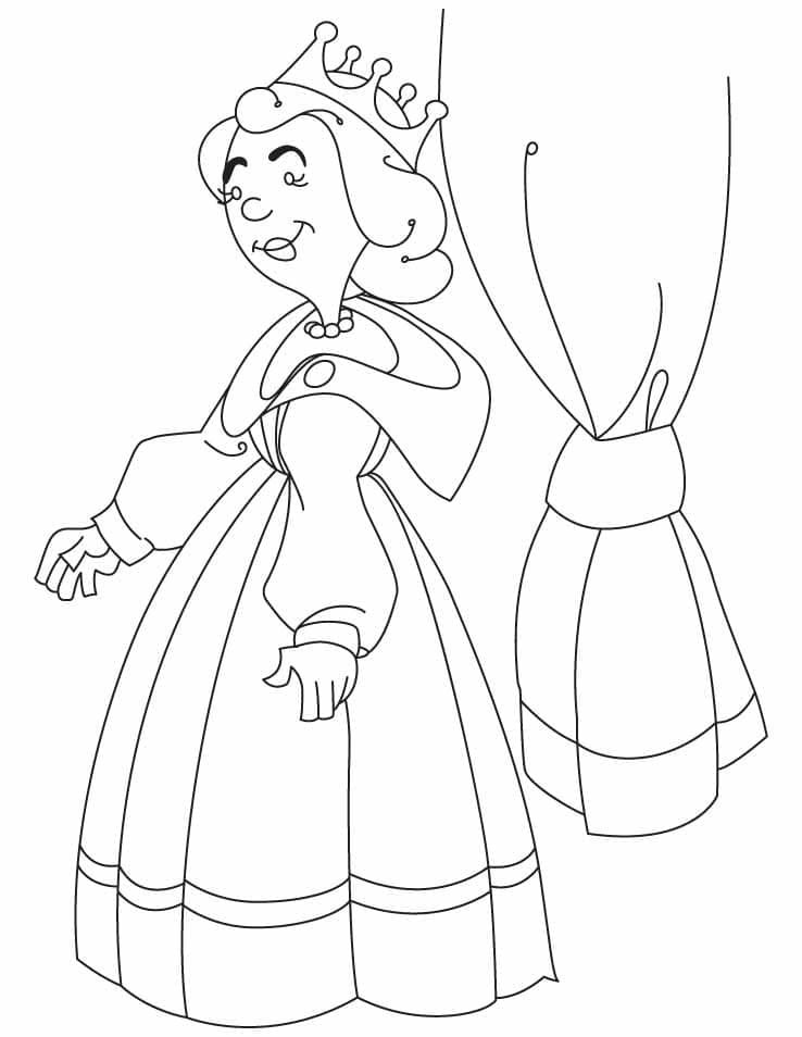 Queen For Free coloring page