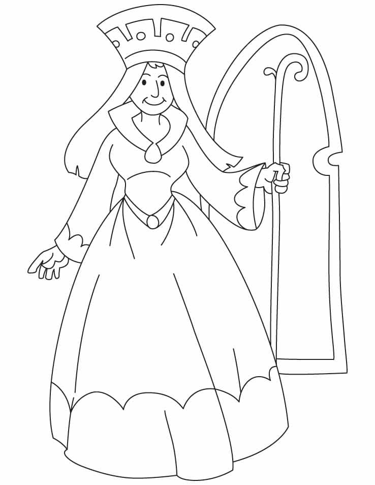 Queen Printable coloring page