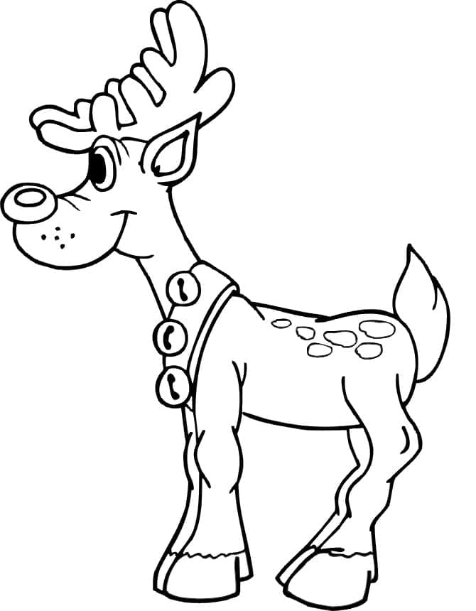 Reindeer For Kids coloring page