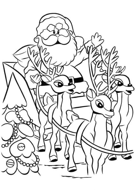 Rudolph Characters coloring page