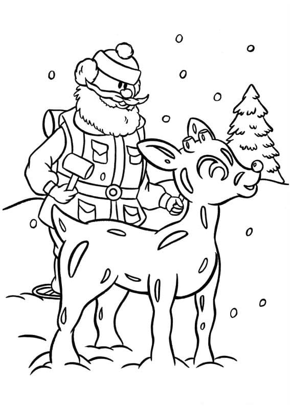 Rudolph – Sheet 9 coloring page