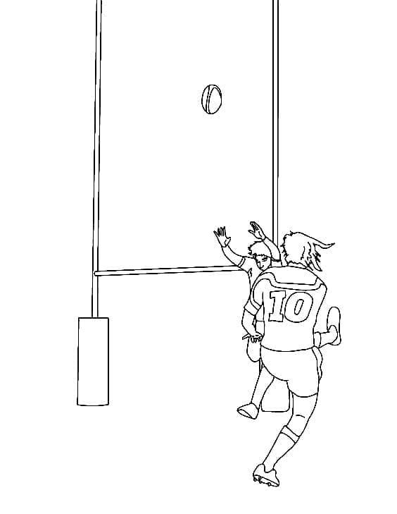 Rugby Game coloring page