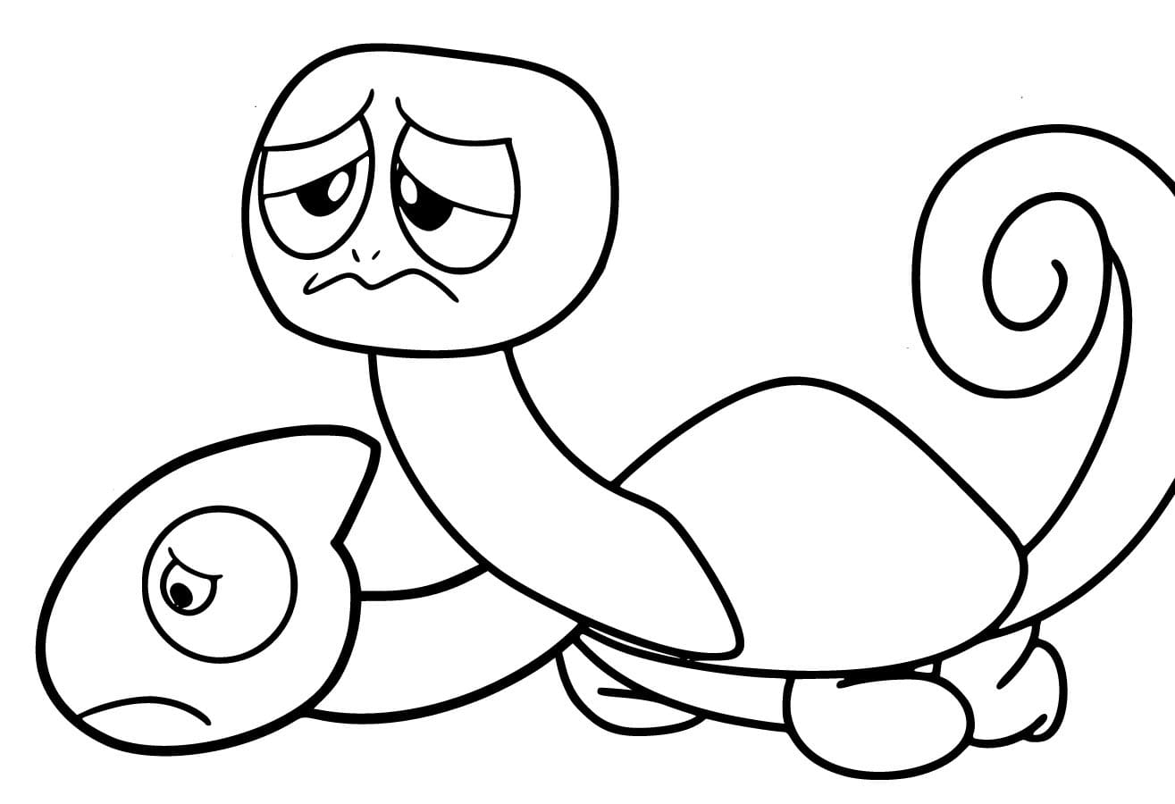 Sad Tamataki and Chamataki coloring page