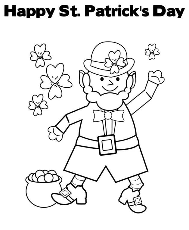 Saint Patrick’s Day Printable coloring page