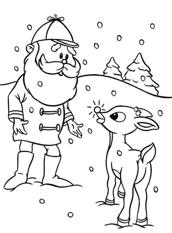 Santa and Rudolph