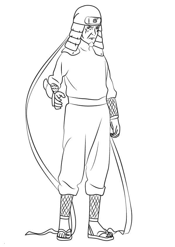 Sarutobi Hiruzen Third Hokage coloring page