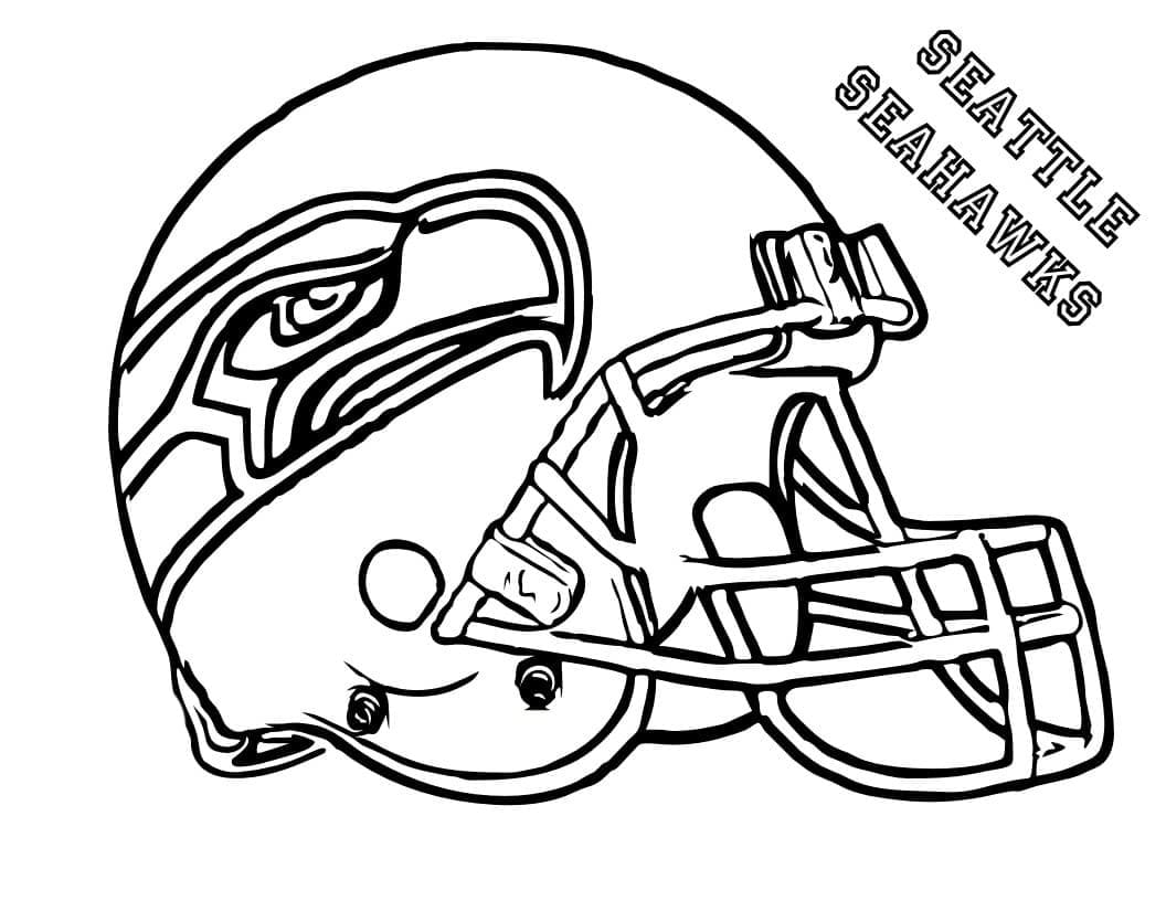 Seattle Seahawks Football Helmet Coloring Page Download Print Or Color Online For Free