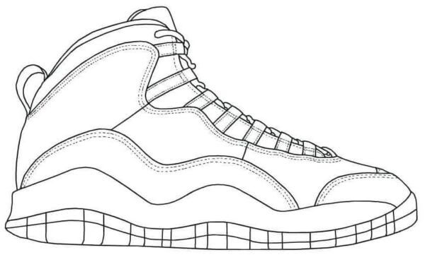 Shoe Nike Free Image coloring page