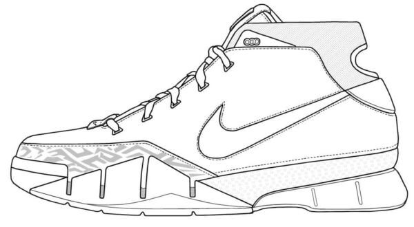 Shoes Made Of Lightweight But Durable Material coloring page