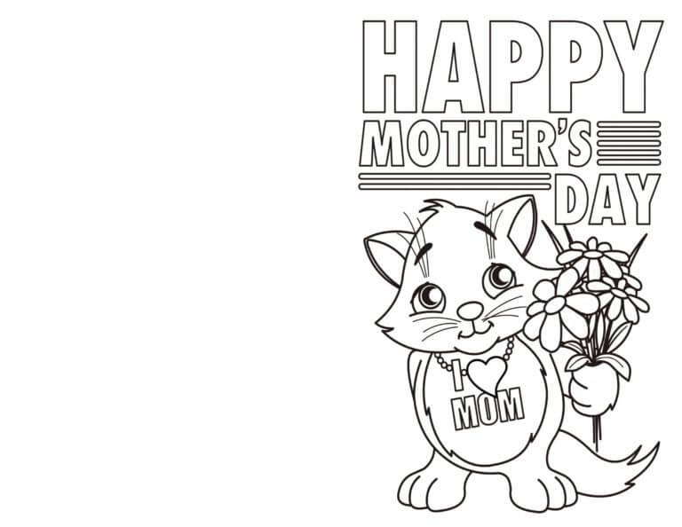 Sign A Card For Mom coloring page