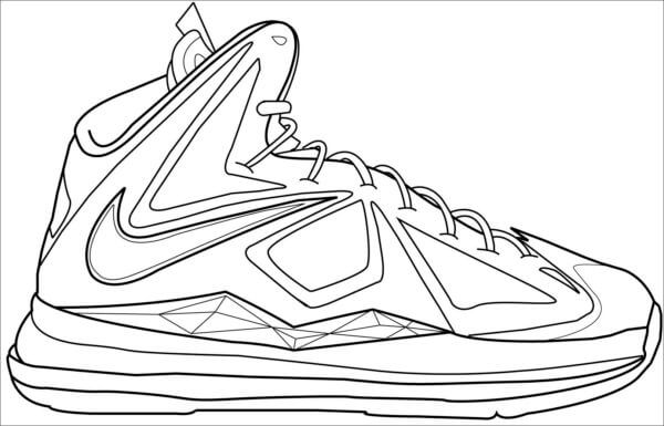 Simple Jordan coloring page - Download, Print or Color Online for Free