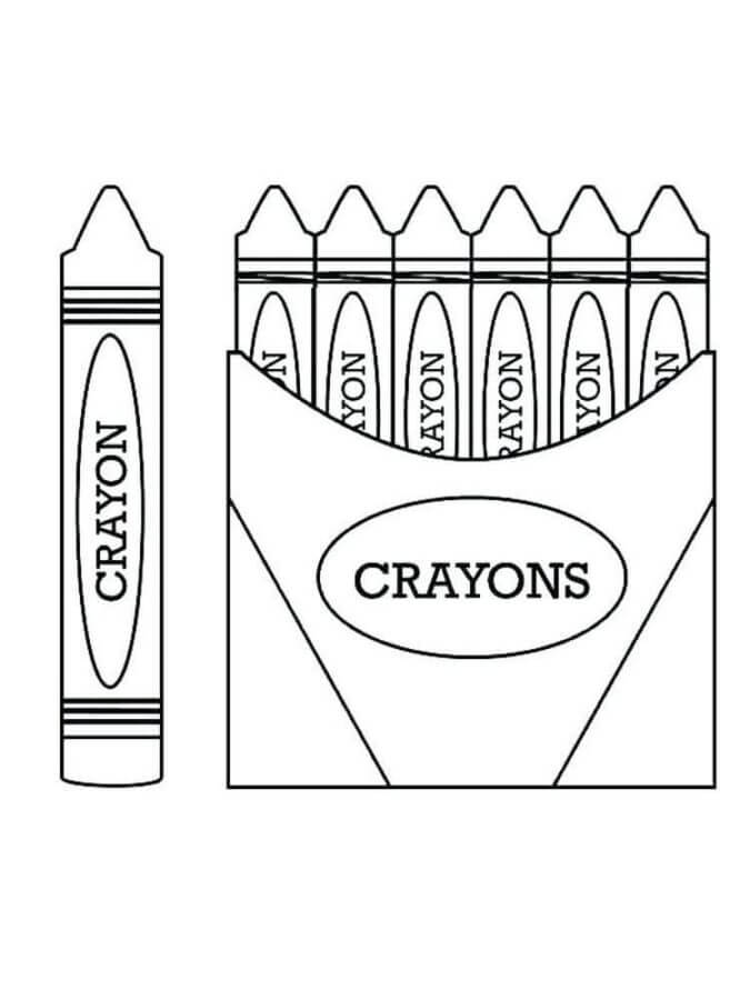 Small Pack Of Crayons coloring page Download, Print or Color Online