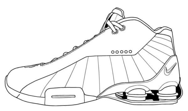 Sneakers From An American Company coloring page