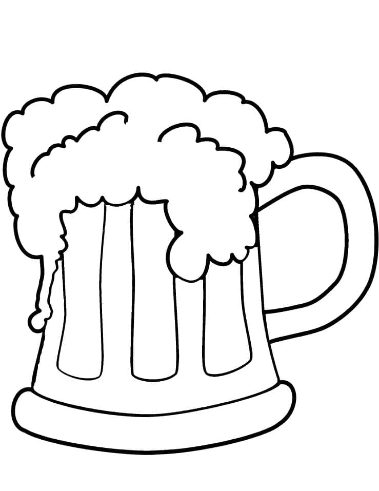 St Patrick’s Day Beer Mug coloring page