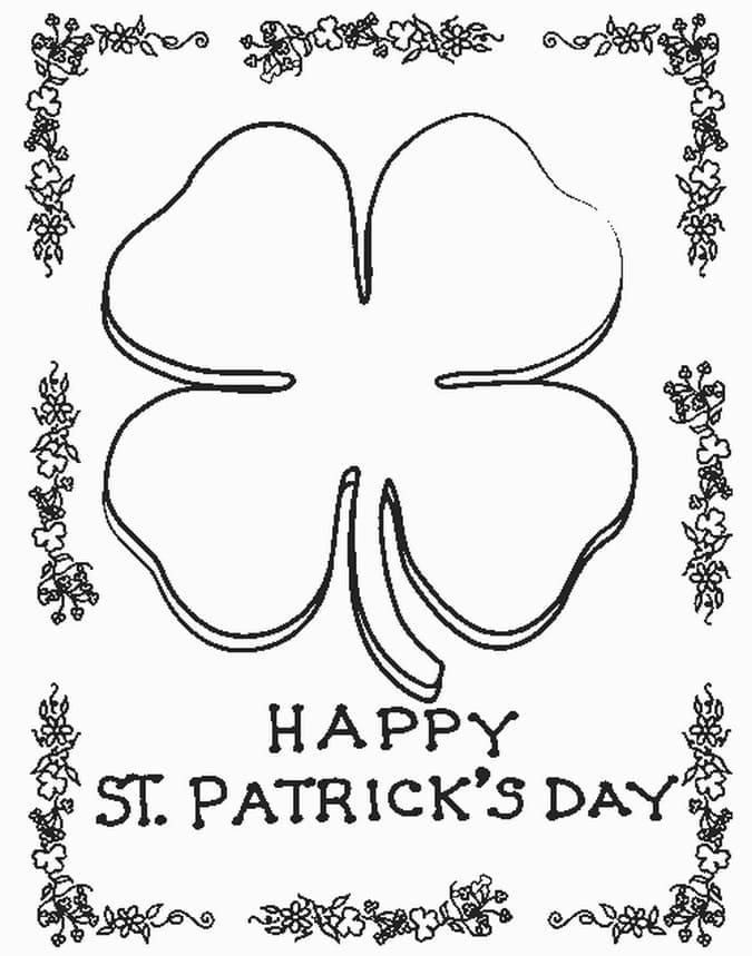 St Patrick’s Day Picture coloring page