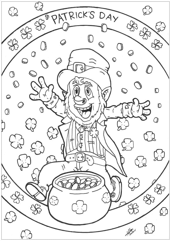 St Patrick’s Day Printable coloring page