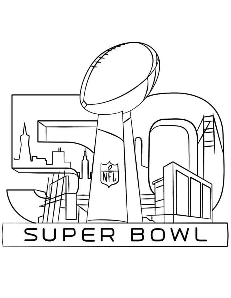Super Bowl American Football Coloring Page Download Print Or Color