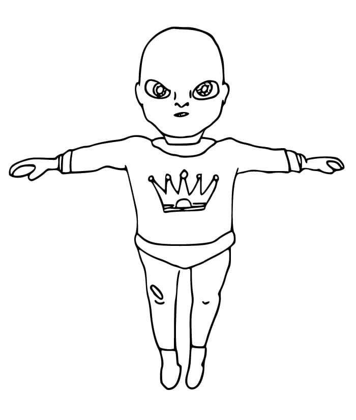 The Baby in Yellow Printable coloring page - Download, Print or Color ...