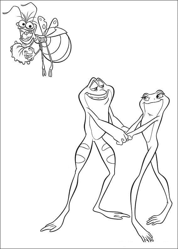 The Princess and the Frog For Kids coloring page