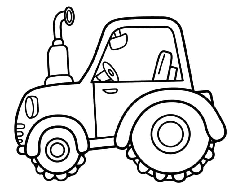 Tractor for Toddler coloring page - Download, Print or Color Online for ...