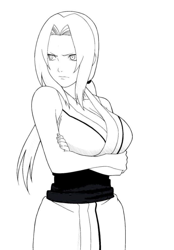 Tsunade Printable coloring page