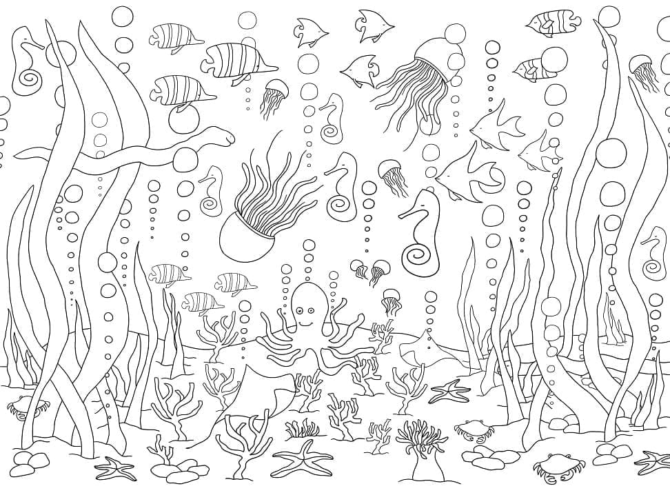 Under the Sea World coloring page