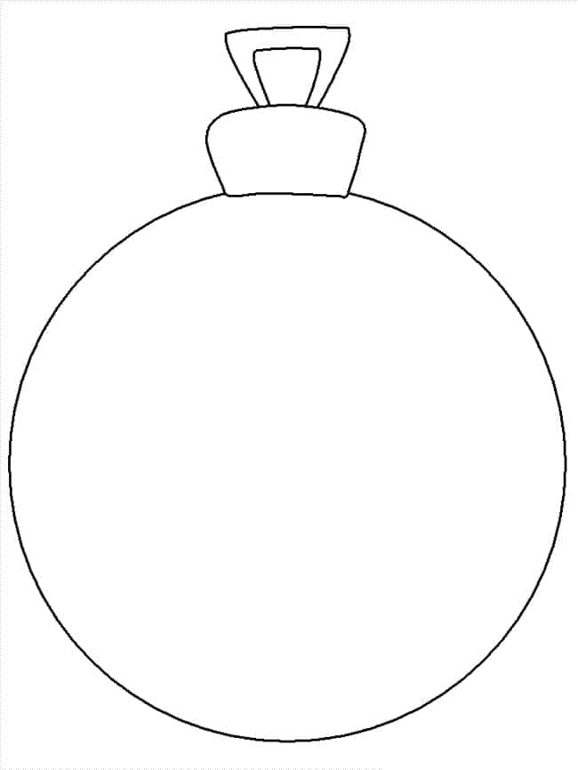 Very Easy Christmas Ornament coloring page - Download, Print or Color ...