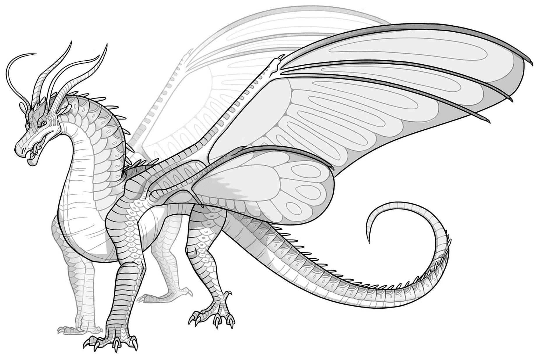 Wings of Fire coloring pages - ColoringLib