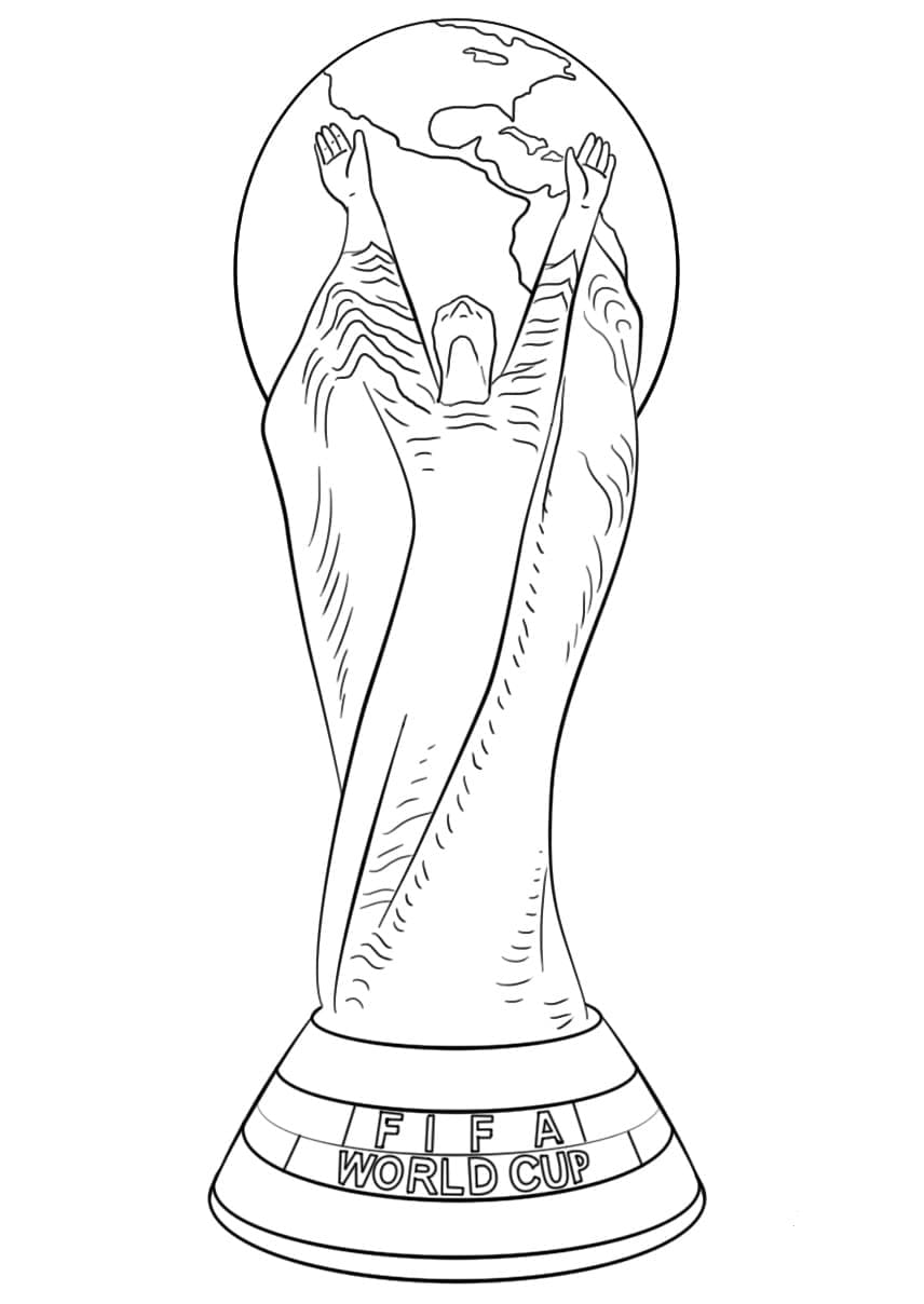World Cup Trophy Coloring Page Download Print Or Color Online For Free