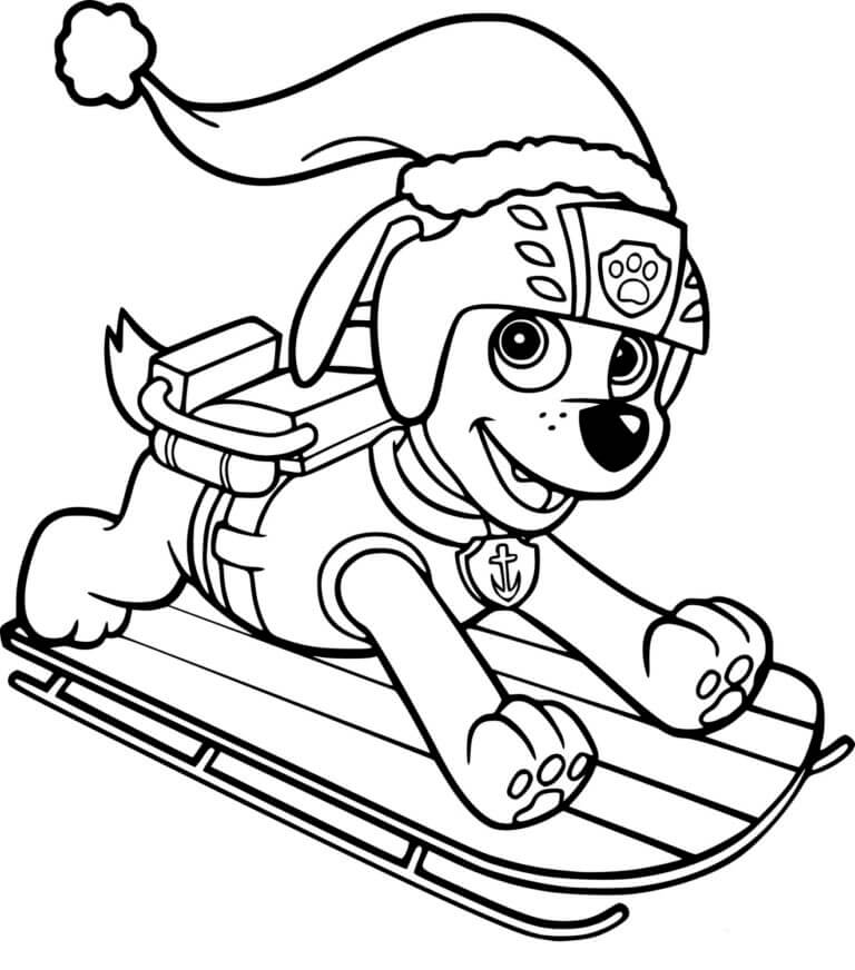 Zuma On Sledge coloring page