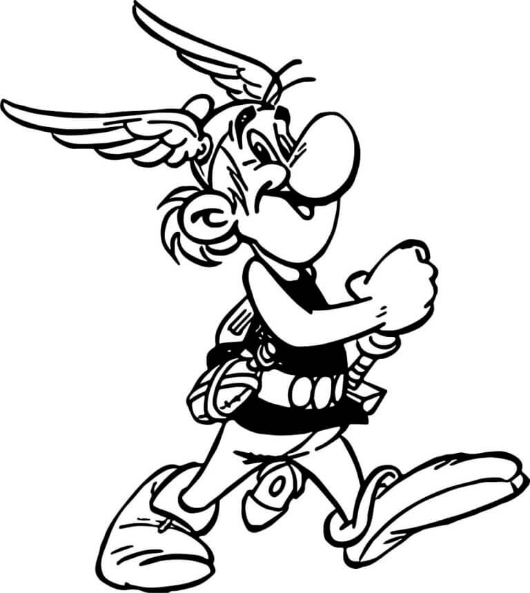 Asterix Walks Briskly