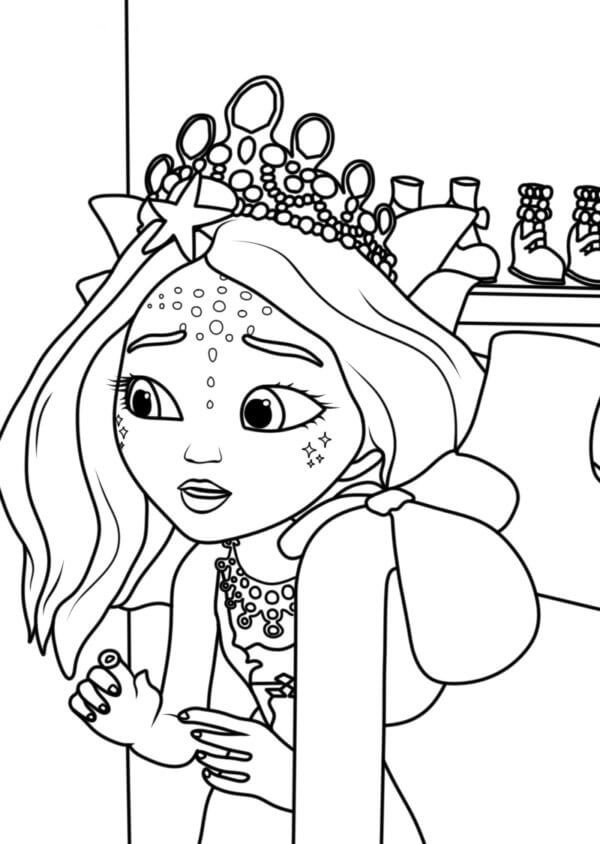 Beautiful Character of Enchantimals coloring page