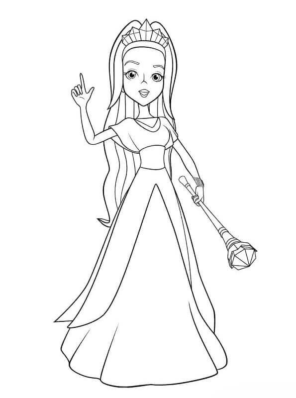 Beautiful Kalia coloring page