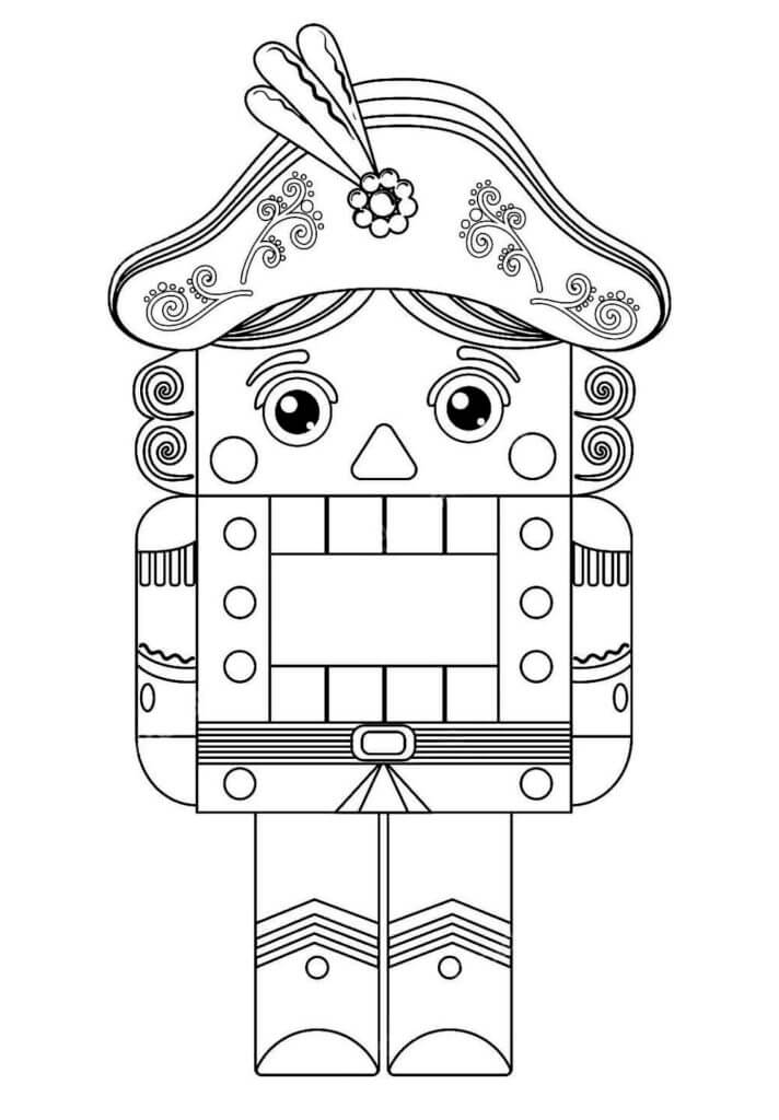 Beautiful Nutcracker coloring page