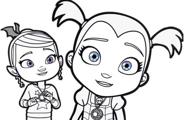 Blue-Eyed Vampire Girl coloring page - Download, Print or Color Online ...