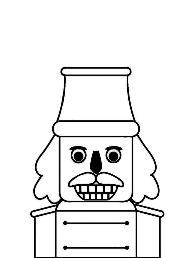 Cheerful Nutcracker coloring page