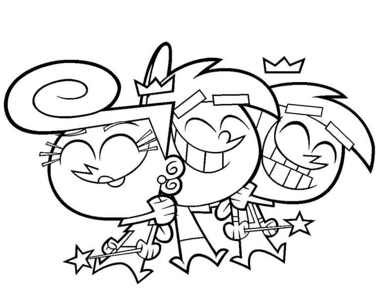 Cosmo And Wanda Are Timmy’s Magical Patrons coloring page