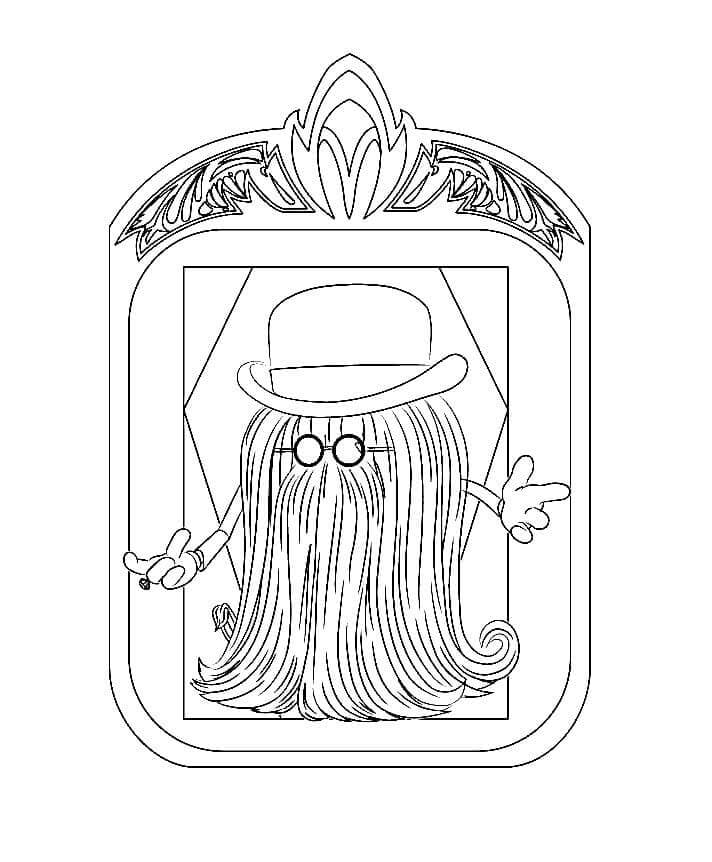 Cousin Itt coloring page - Download, Print or Color Online for Free