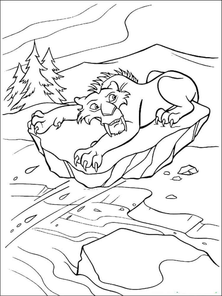 Diego On The Rock coloring page