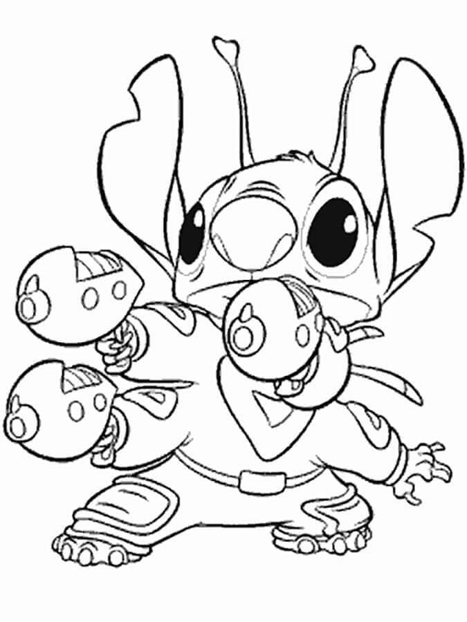 free coloring pages of stitch  Stitch coloring pages, Cartoon coloring  pages, Angel coloring pages