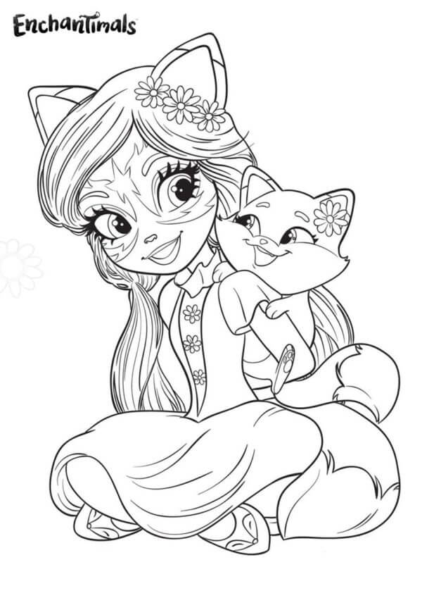 Felicity Fox And Flick Travel Around The World coloring page