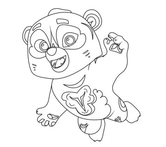 Fun Bear Character in Spririt Rangers